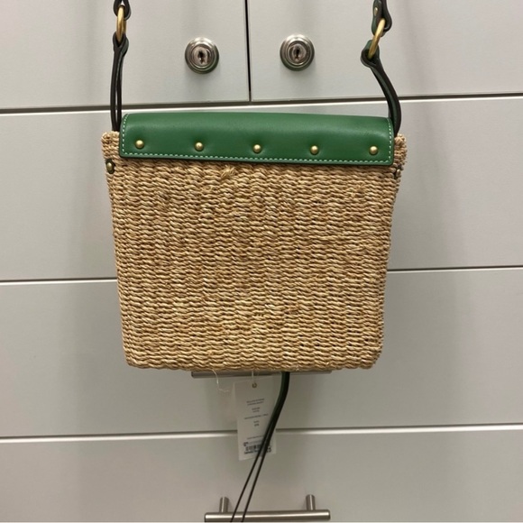 NWT Tory Burch Miller Straw Cross Body NWT - Picture 7 of 7